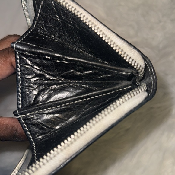 Balenciaga Fall 2016 blue stripes wallet pre-owned used - Picture 9 of 13